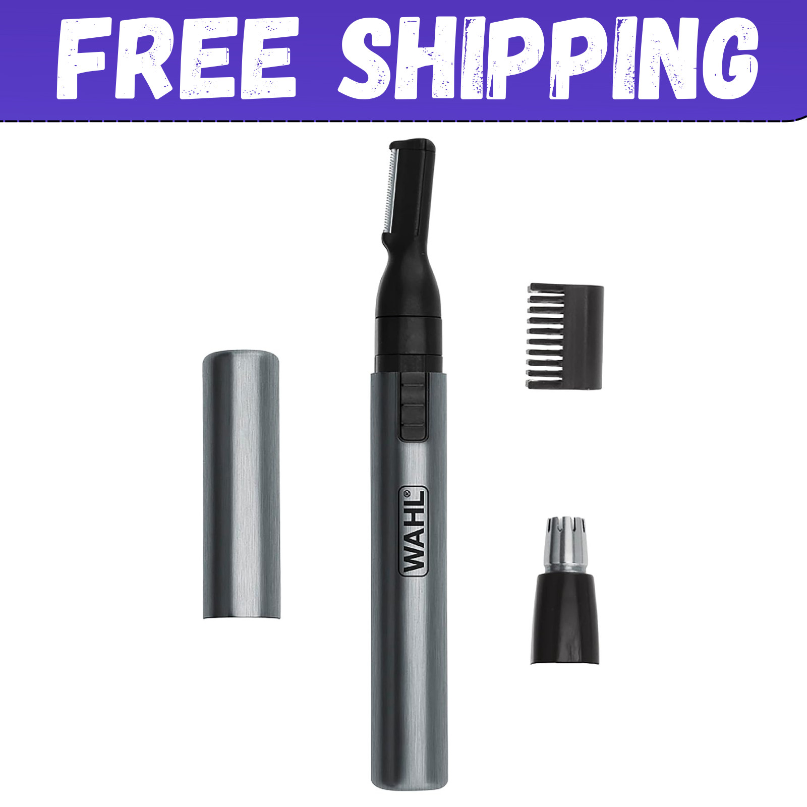 Wahl Nose Ear Trimmer Neck Hair Beard Eyebrow Groomer Clippers Micro Personal
