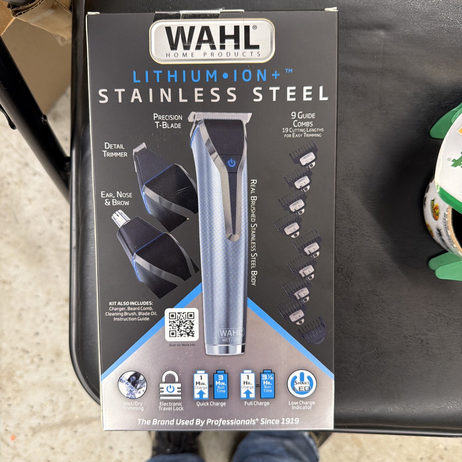 Wahl Stainless Steel Lithium-Ion All In One Grooming Trimmer 9898 Silver