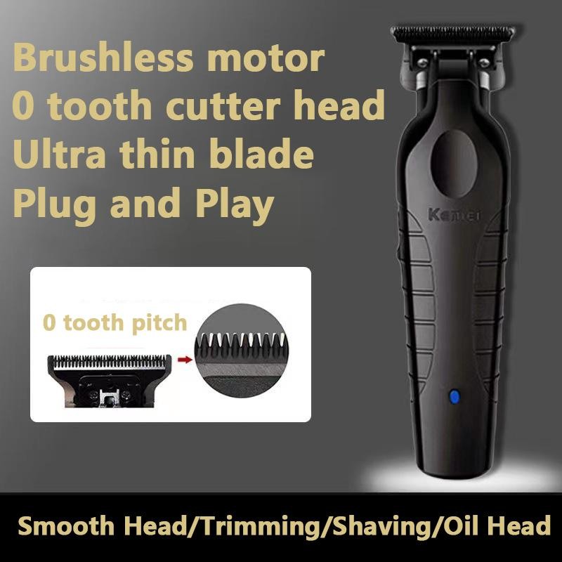 Kemei 2299 Professional Hair Clipper 0mm Zero Gap Cordless Barber Trimmer