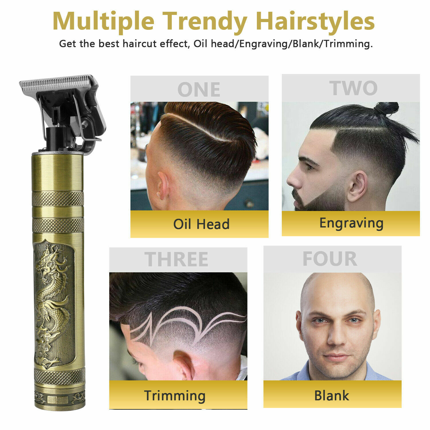 KEMEI Hair Clippers Professional Trimmer Shaving Cutting Beard Fast Shipping