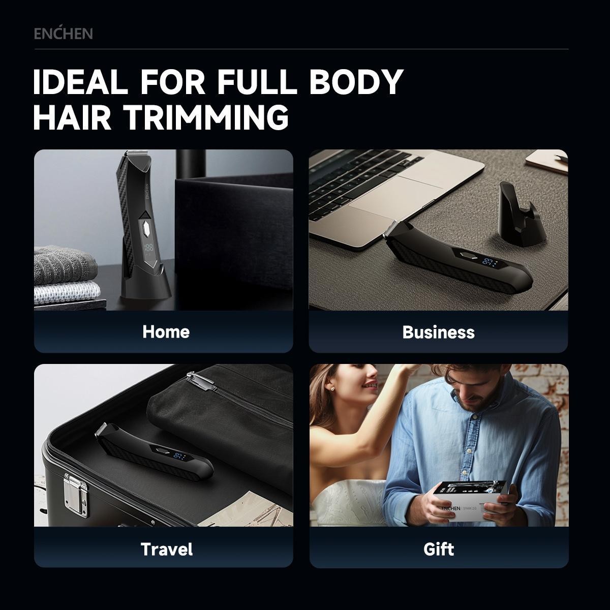 Electric Body Hair Trimmer – Waterproof Ball Shaver, Ceramic Blade, USB Recharge
