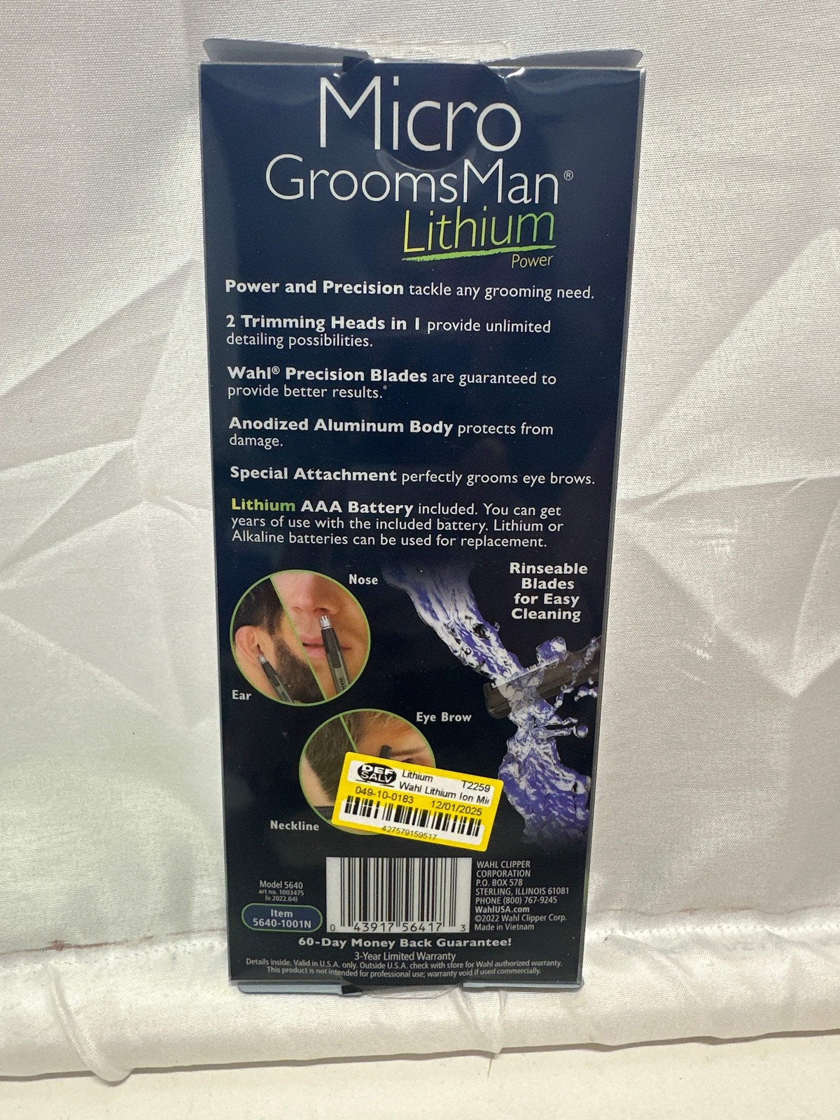 Wahl Micro GroomsMan Lithium Personal Trimmer – 2-in-1 Detailer