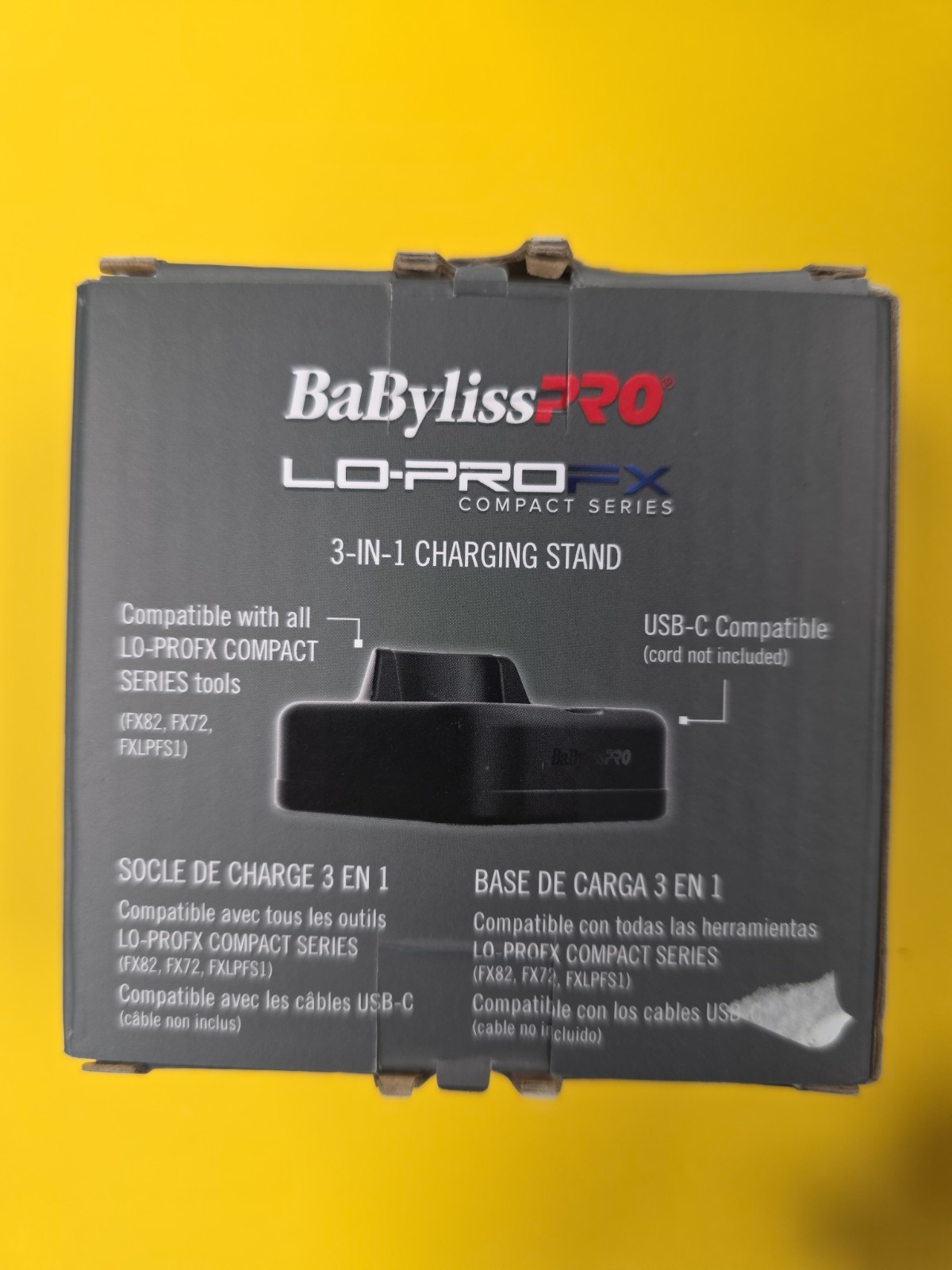 BaBylissPRO Compact Series LO-PROFX 3-in-1 Charging Stand #FXCLPB