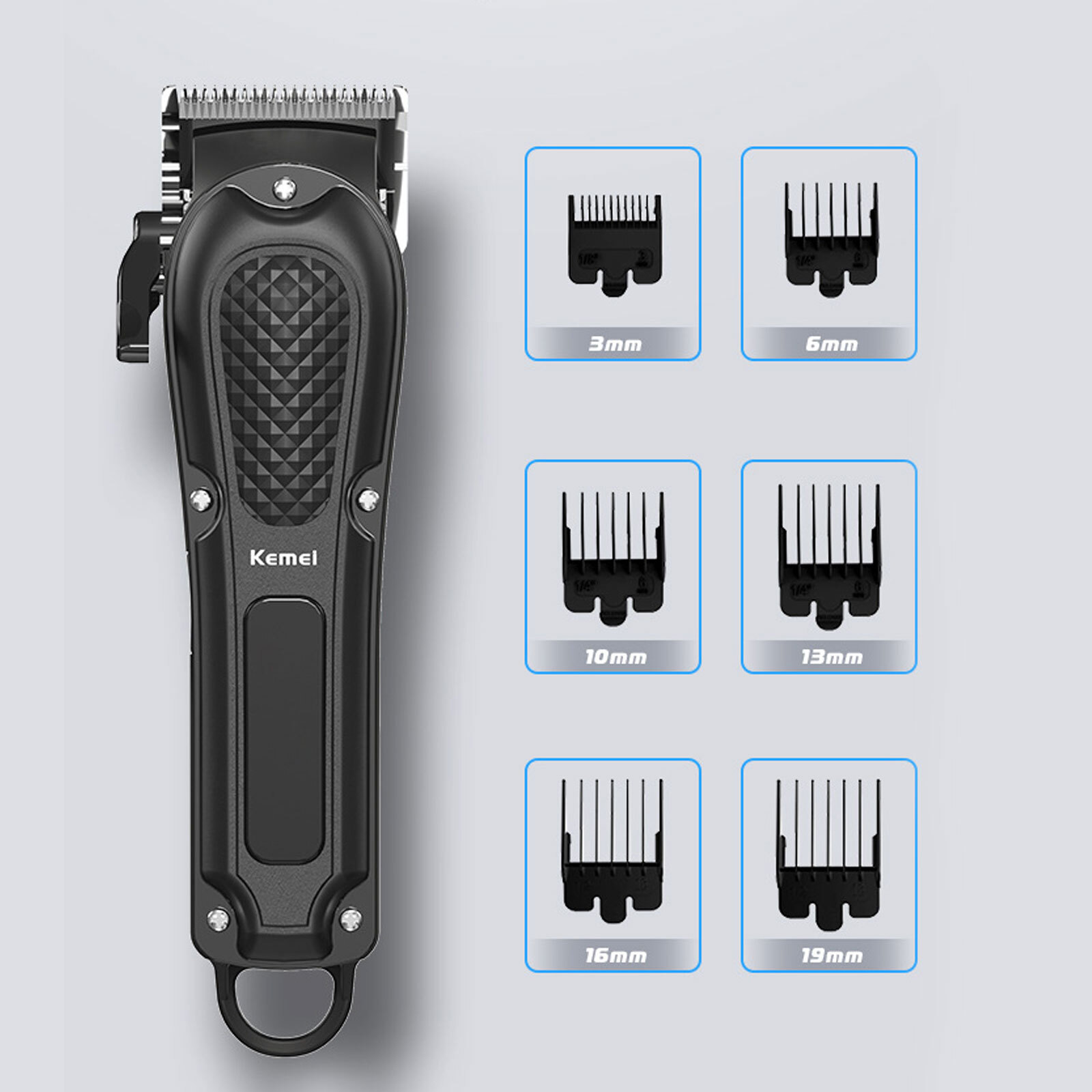 Kemei Professional Hair Clippers Cordless Barber Trimmer Beard Cutting Machine