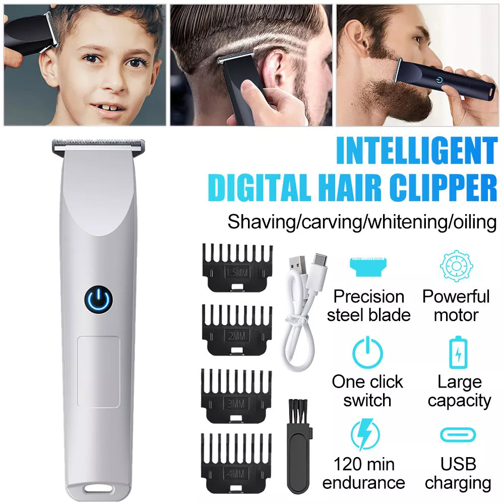 Men Electric Beard Trimmer Hair Clippers Cutting Mustache Barber Shaving Machine