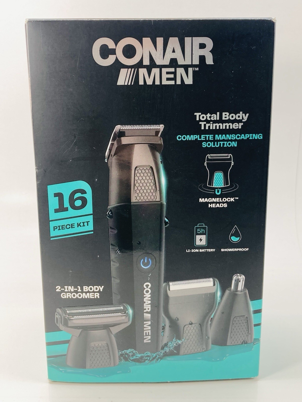 Conair Men GMTL60 Total Body Trimmer 16-Piece Grooming Kit New Open Box