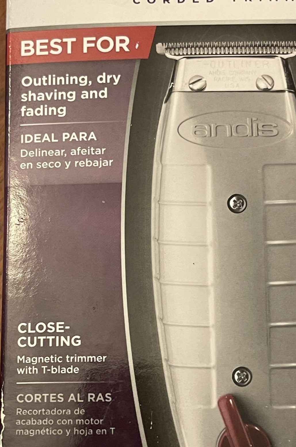 Andis T-Outliner Professional T-Blade Trimmer GTO Dry & Fading Corded #04710 VGC