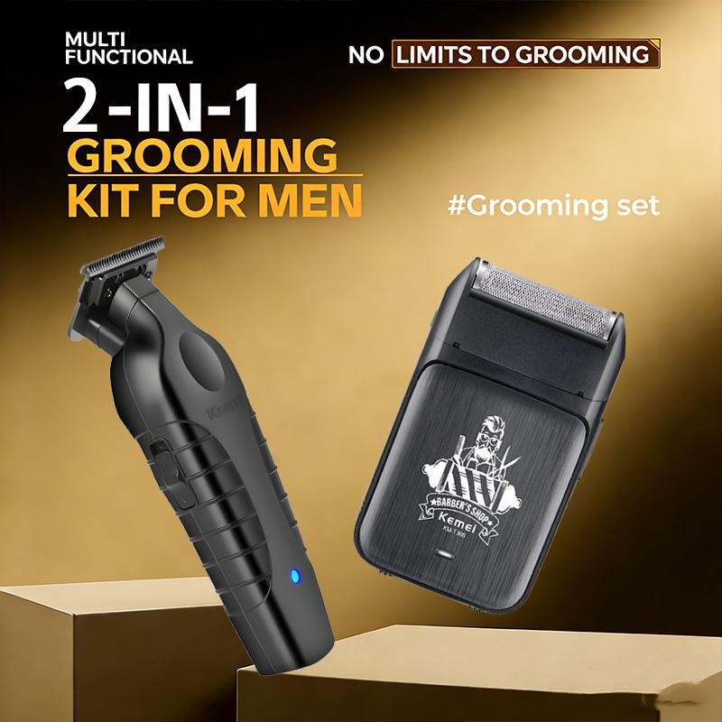 2-in-1 Kemei Hair Clipper Set KM-2299 Electric Trimmer for Men