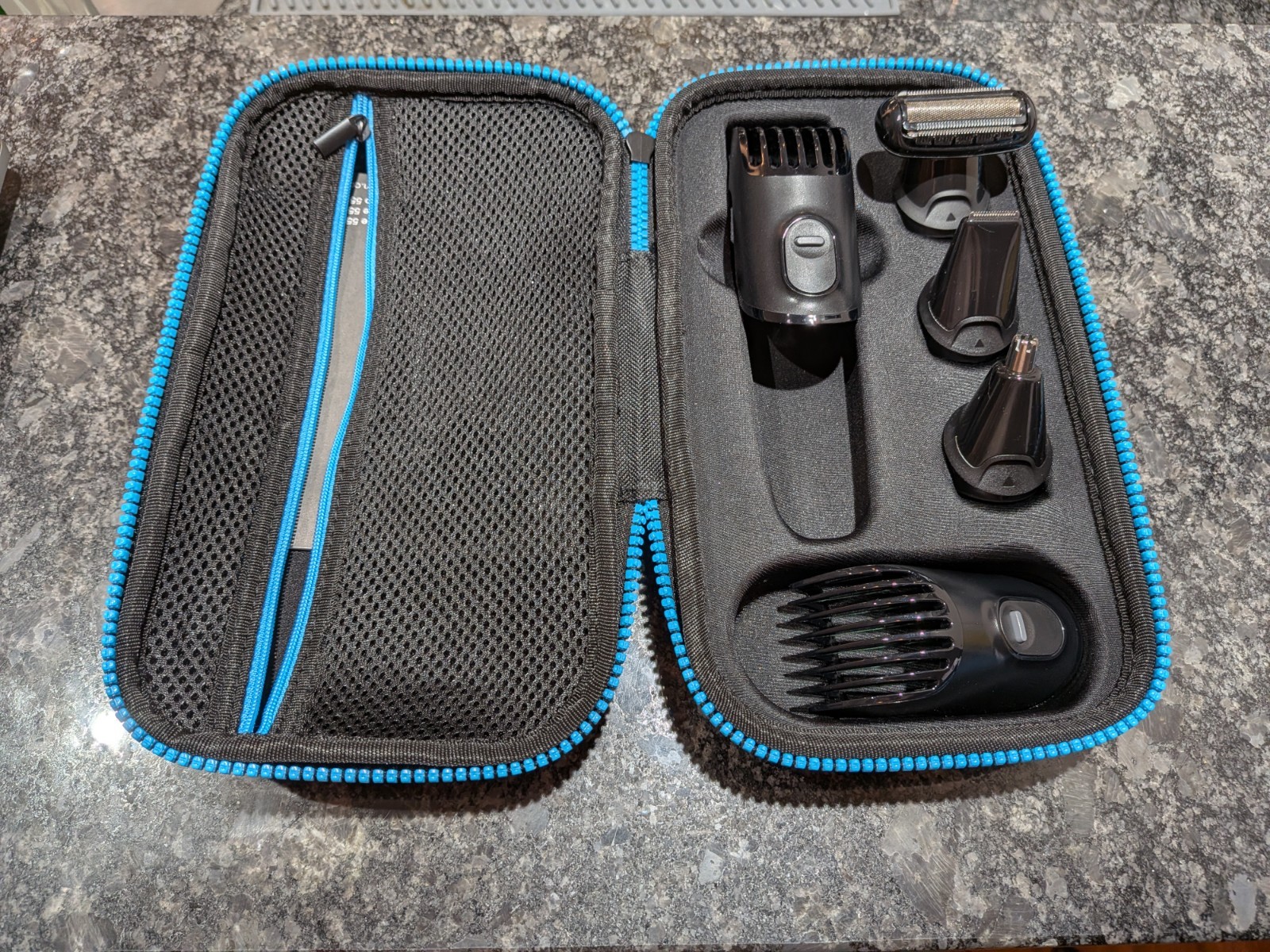 Braun MGK3980 9-in-1 Precision Trimmer Multi Grooming Kit – Black/Blue