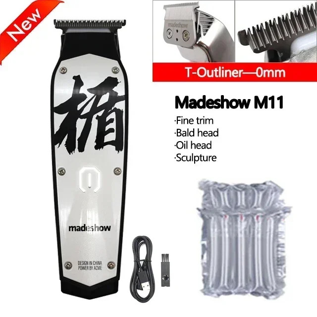 Madeshow M10+ M11 Pro Hair Clipper — 7000RPM Oil Head Trimmer, Ceramic Blade