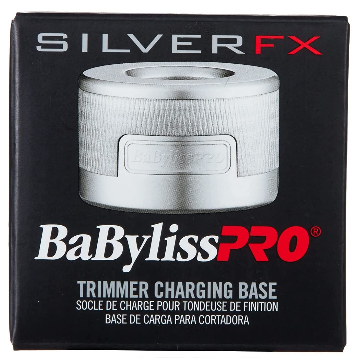 BabylissPRO SILVERFX Outlining Trimmer FX787S + Trimmer Charging Base