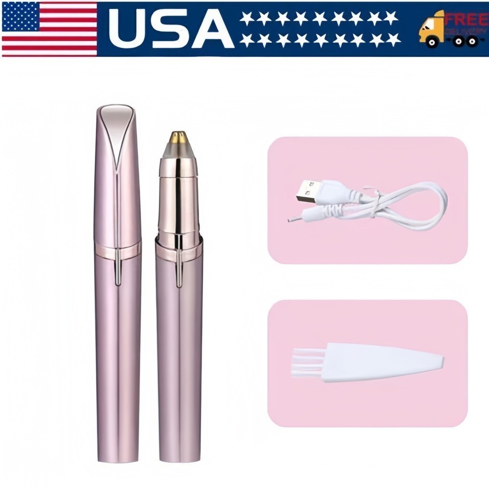 Women Flawless Brows Electric Epilator, Eyebrow Trimmer Facial Hair Remover