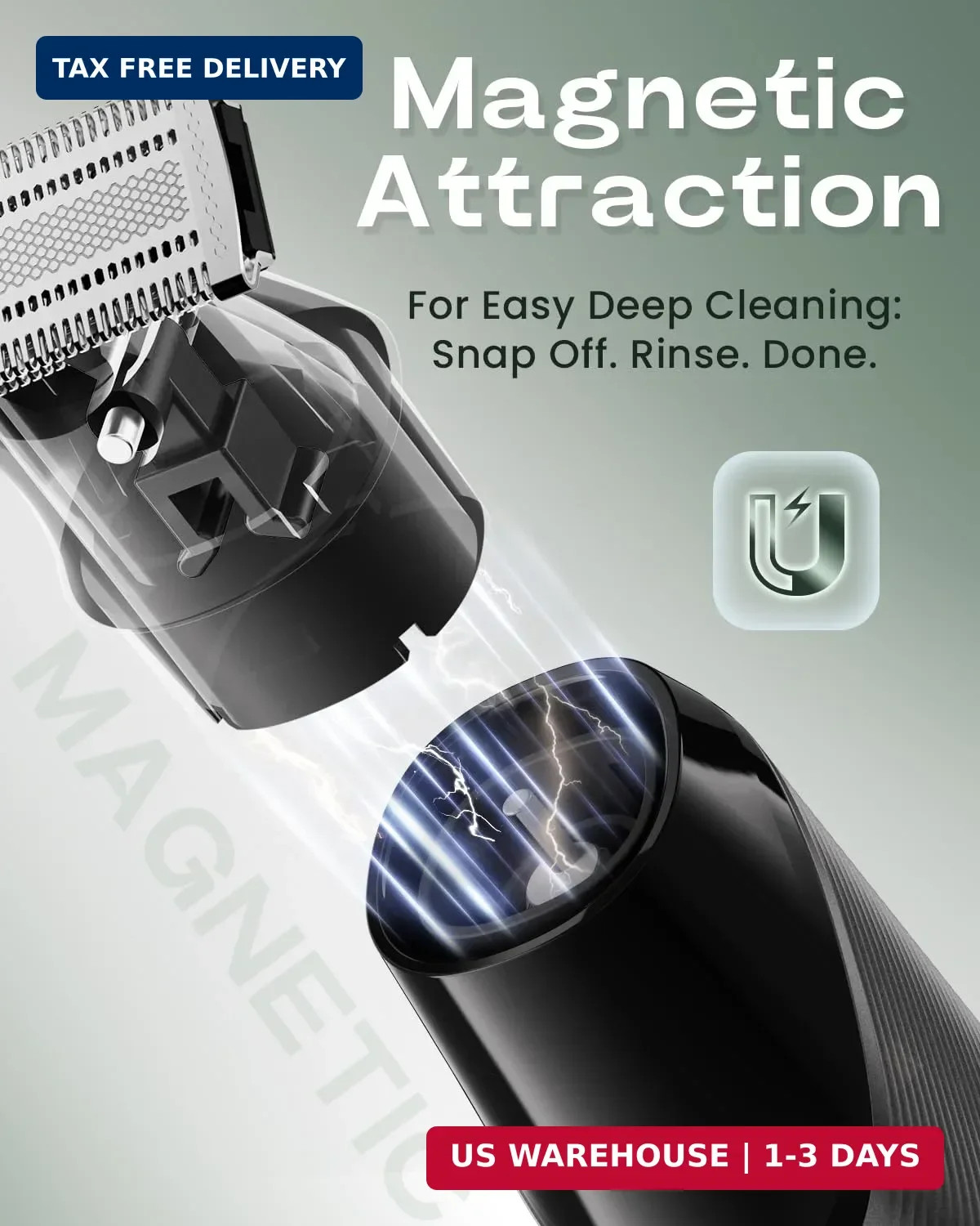 Prettywill Beard Trimmer for Men & Body Hair Trimmer, Dual-Sided Blade for Beard