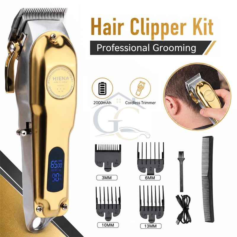 Cordless Professional Hair Clippers Trimmer Kit Men Cutting Machine Barber Salon
