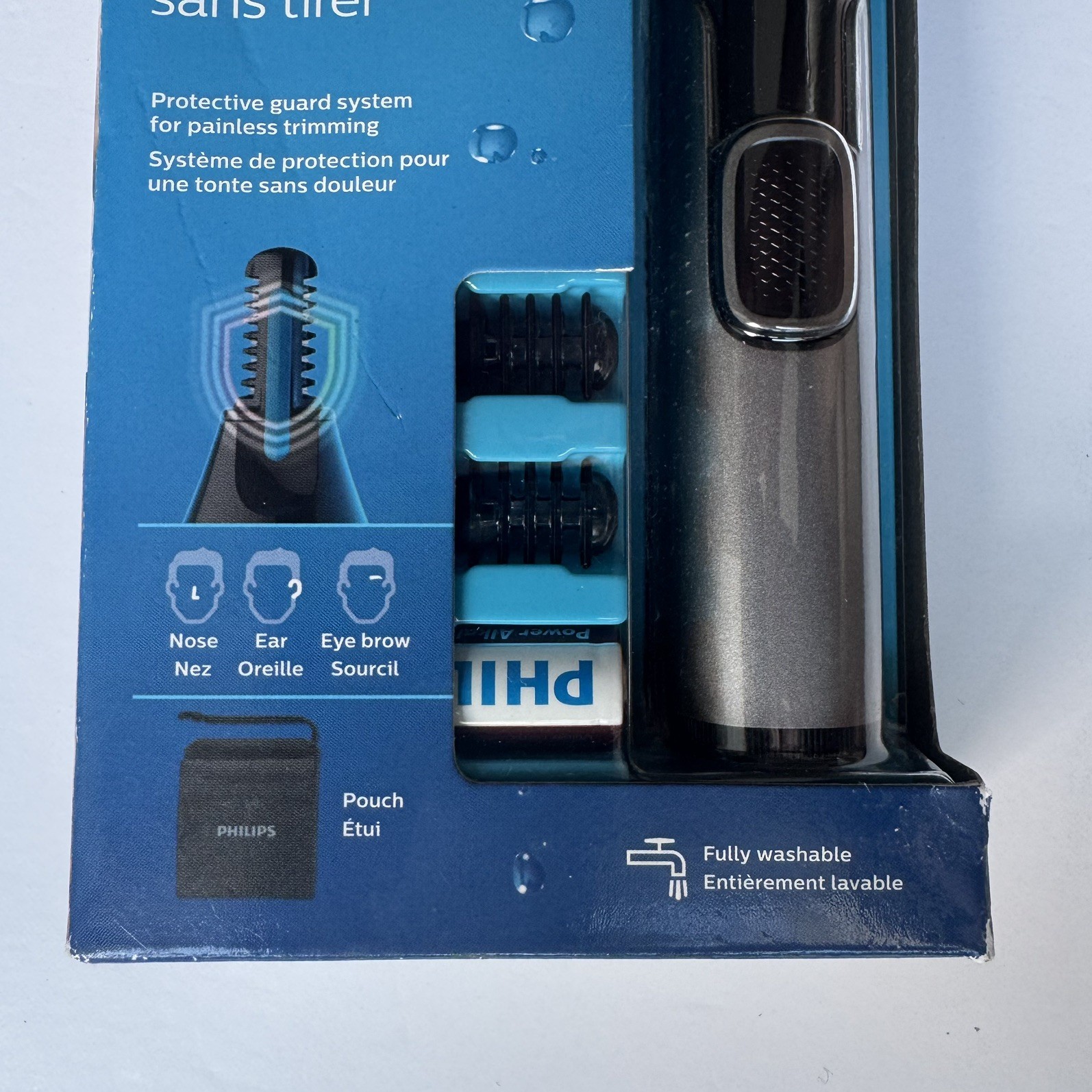Philips Nose Trimmer NT3650 NT3000 Series Nose Ear Eyebrow Trimmer Open Box