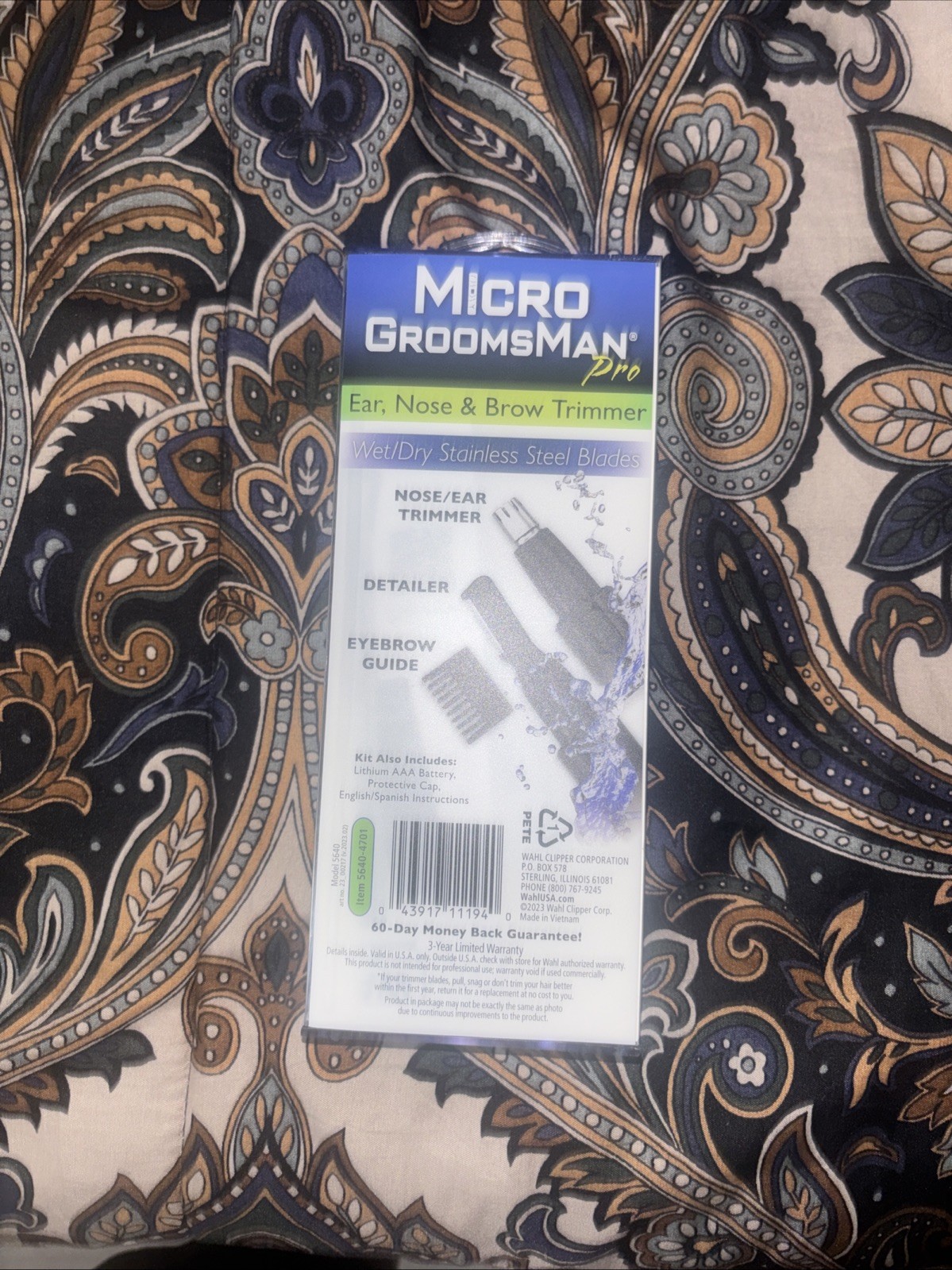 New Wahl Ear Nose Brow Trimmer – Micro Groomsman Pro – Lithium Battery Power
