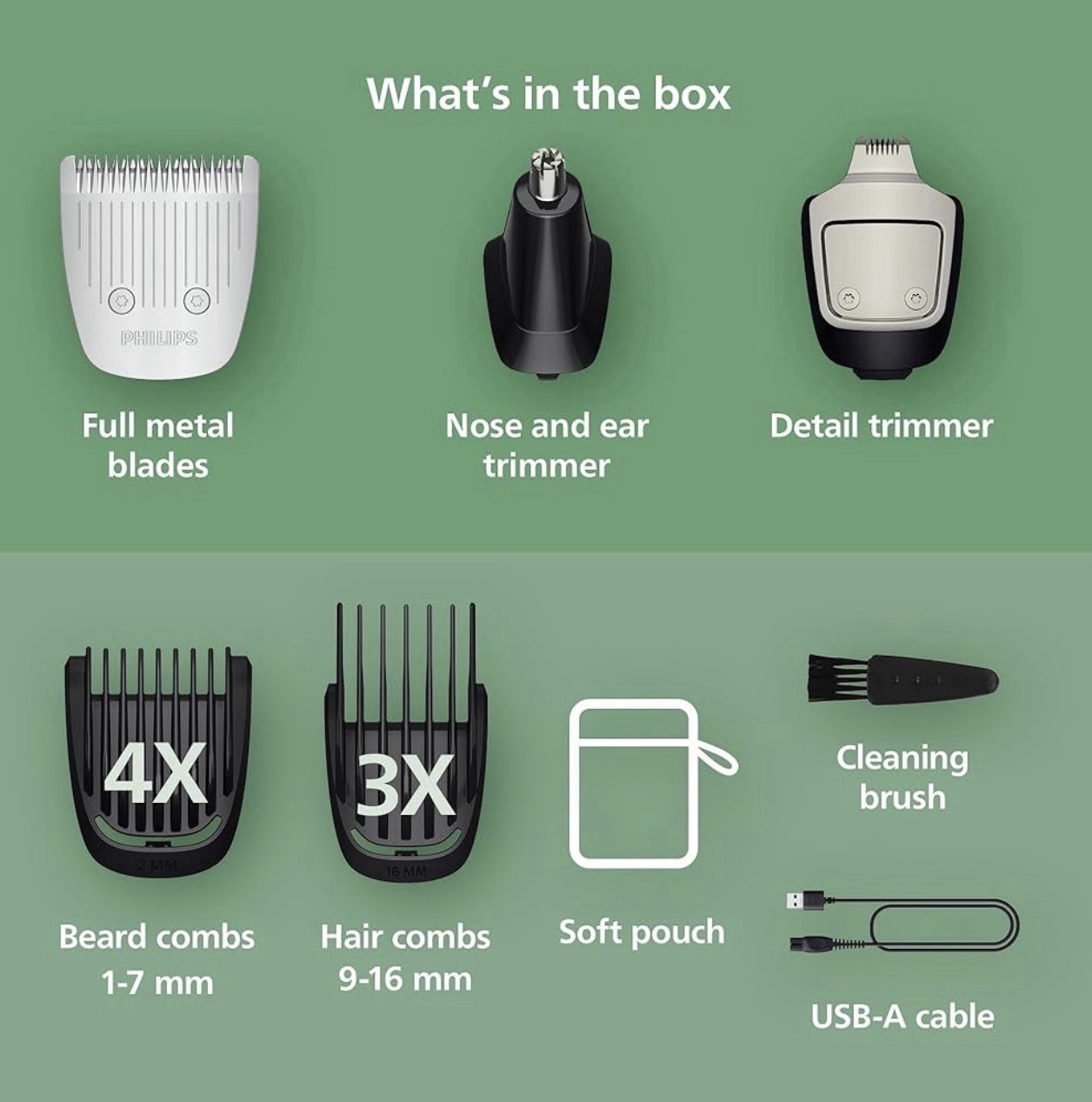 Philips Norelco All-in-One 3000 Series 13 in 1 Trimmer MG3919/50