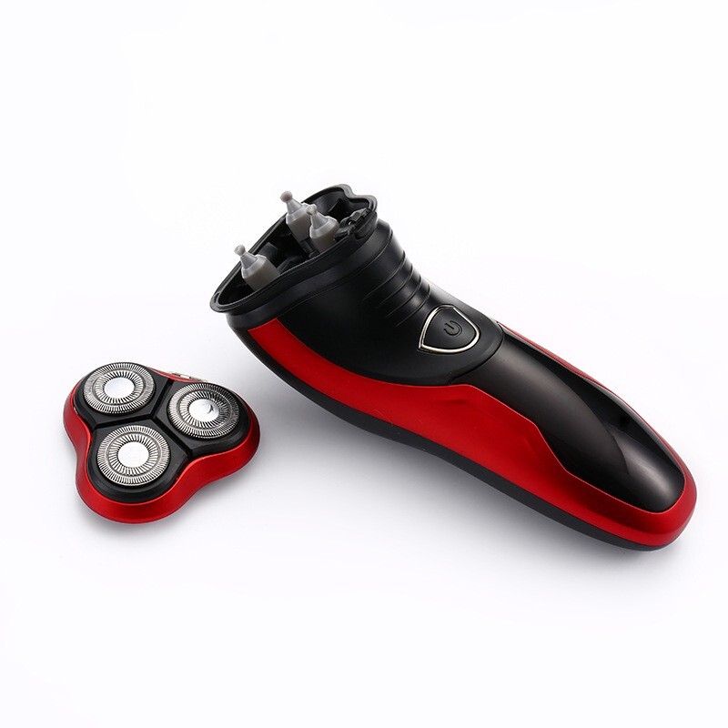 Men’s Razor Rotary Waterproof Electric Shaver Pop-Up Trimmer Wet Dry Cordless