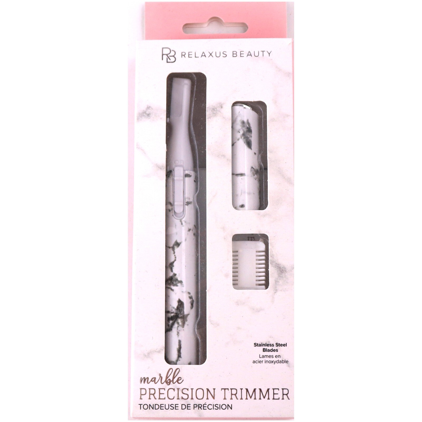 Relaxus Beauty Marble Precision Trimmer – Gentle, Accurate Hair Removal Tool