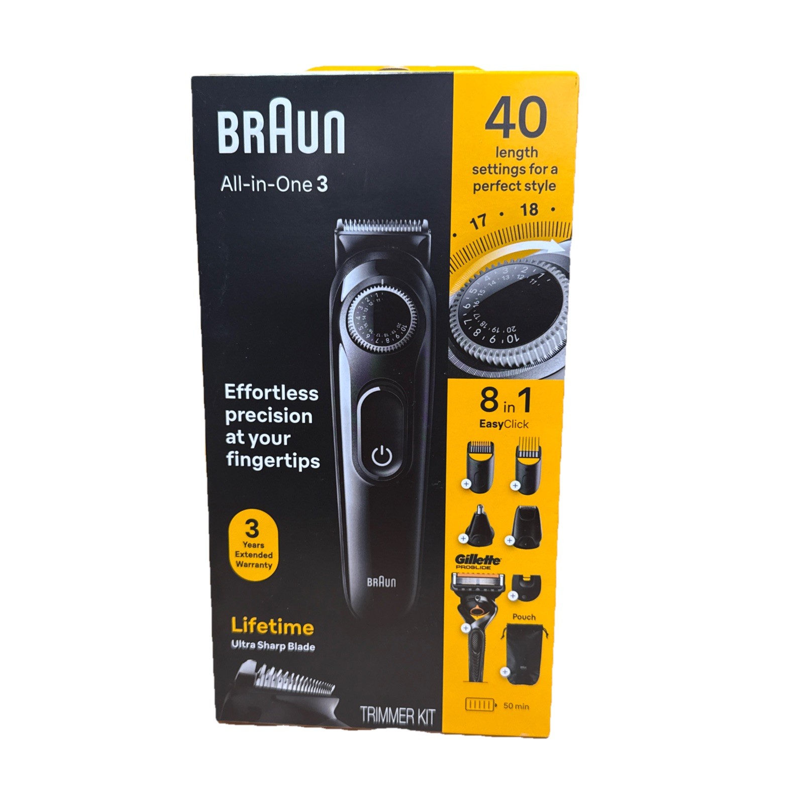 Braun All-in-One Style Kit Series 3, 8-in-1 Trimmer for Men with Beard Trimmer