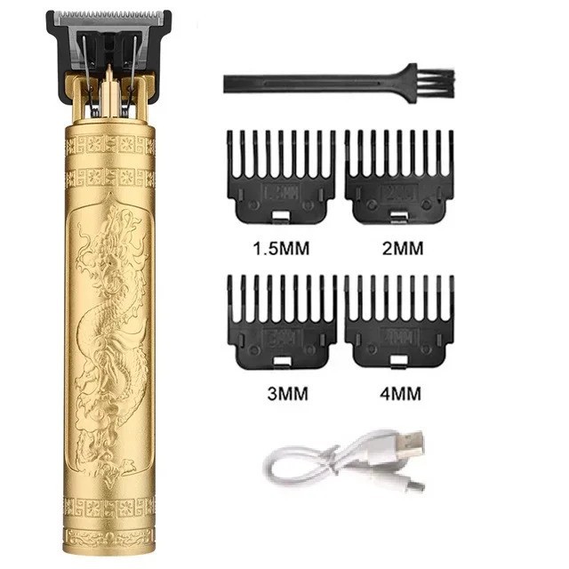 Professional Hair Clipper for Men – Rechargeable Metal Hair Trimmer Barber