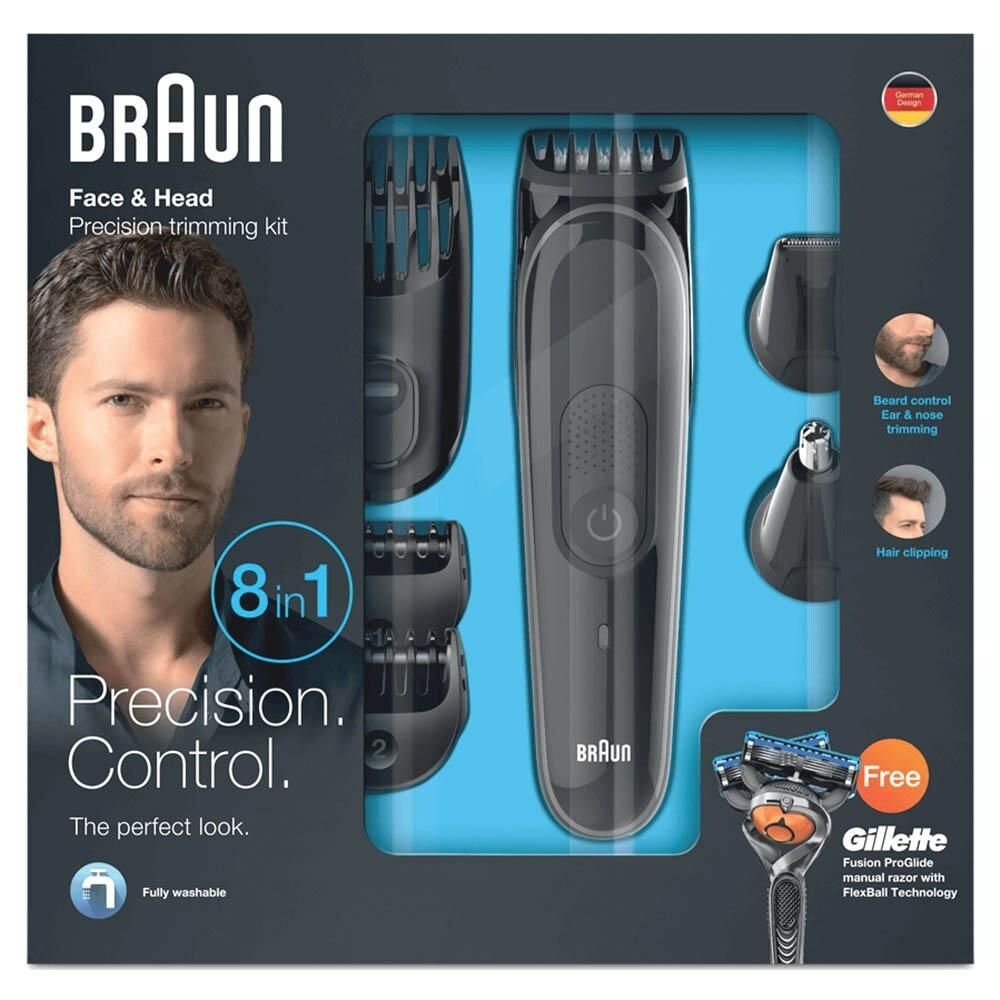 Braun 8 in 1 Face & Head Precision Trimmer Kit (MGK3060)