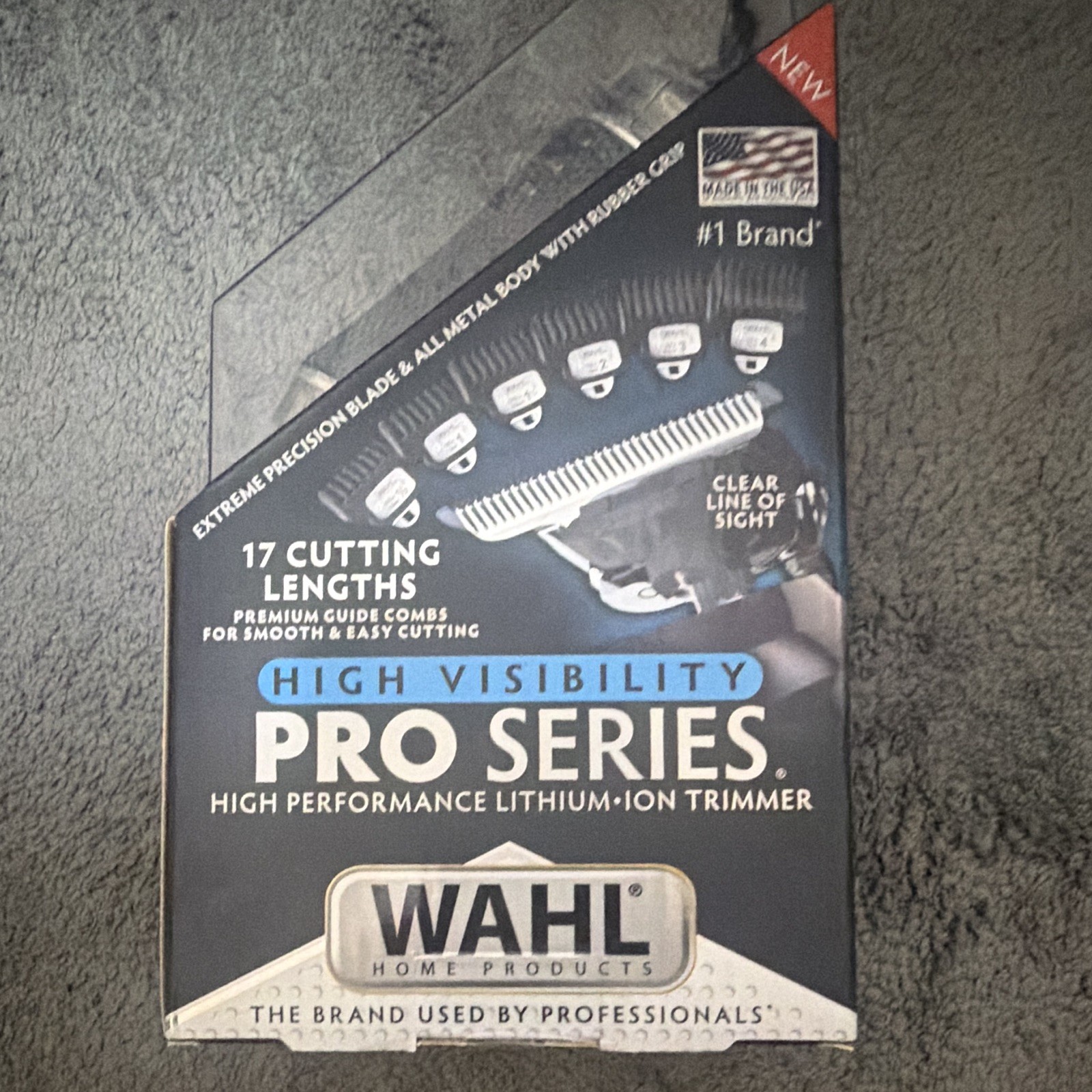 Wahl High Visibility Pro Series Lithium-Ion Trimmer 3 Heads 17 Lengths Nose/Ear