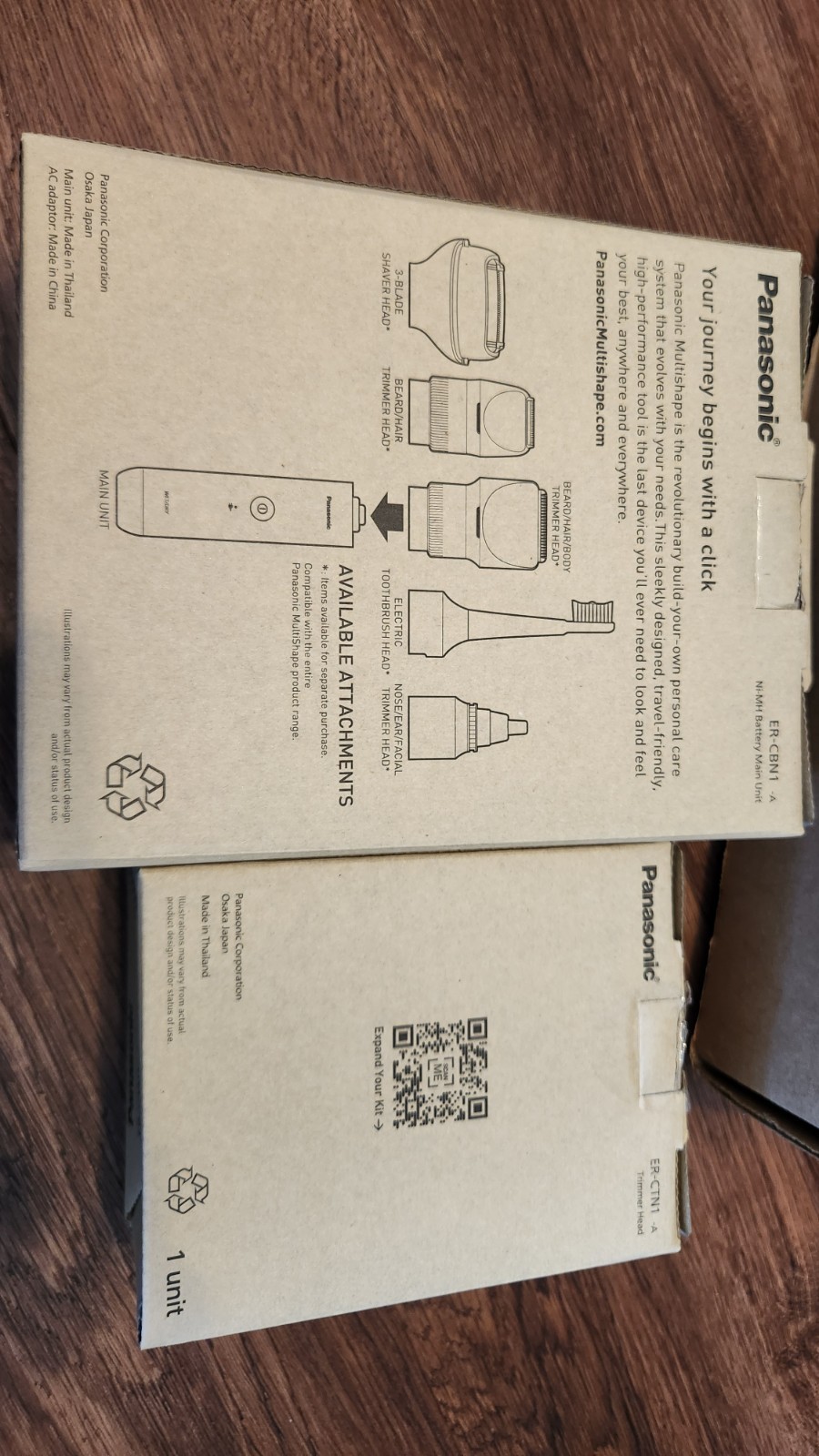 Panasonic MultiShape Electric Trimmer Main Unit + Beard/hair Trimmer Head 39 Set