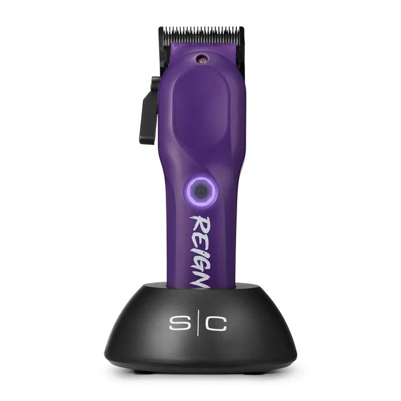 StyleCraft Reign EON Digital Brushless Motor Cordless Clipper – Purple (SC620P)
