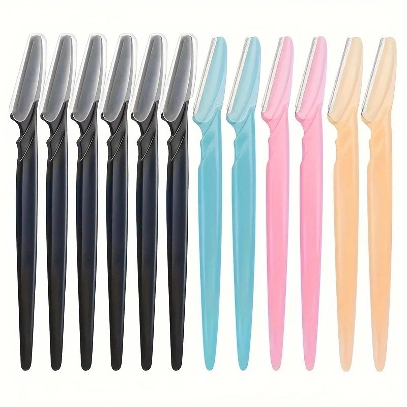 6 PCS Women Face & Eyebrow Hair Removal Safety Razor Trimmer Shaper Shaver