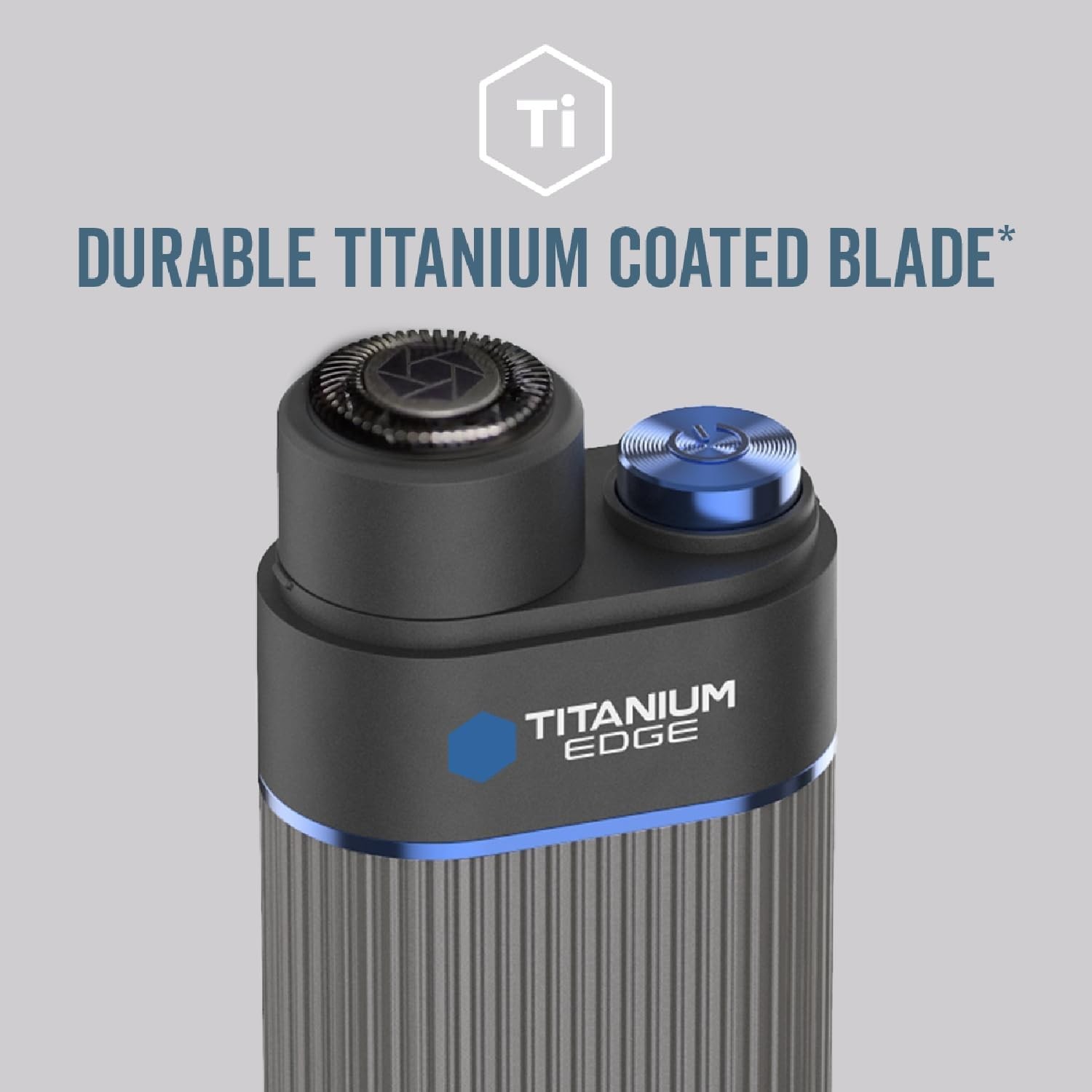 Microtouch Titanium Edge Ear & Nose Trimmer – Dual Rotary Blade Heads with Light