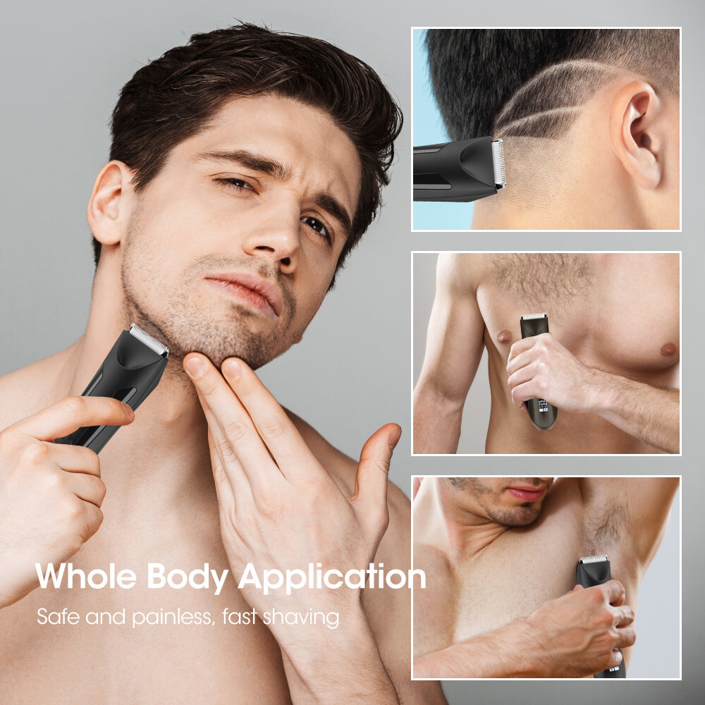 Manscape Groin Hair Trimmer for Men’s Electric Ball Trimmer Wet/Dry Body Shaver