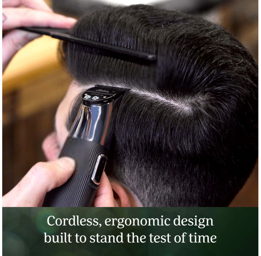 Oster Cordless T Finisher 76059-810 Trimmer – Black with Blade Oil 4 oz