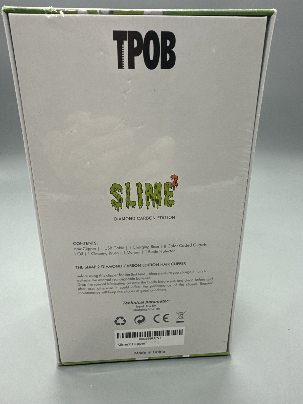 TPOB Slime 2 Green Diamond Edition Hair Clipper- New