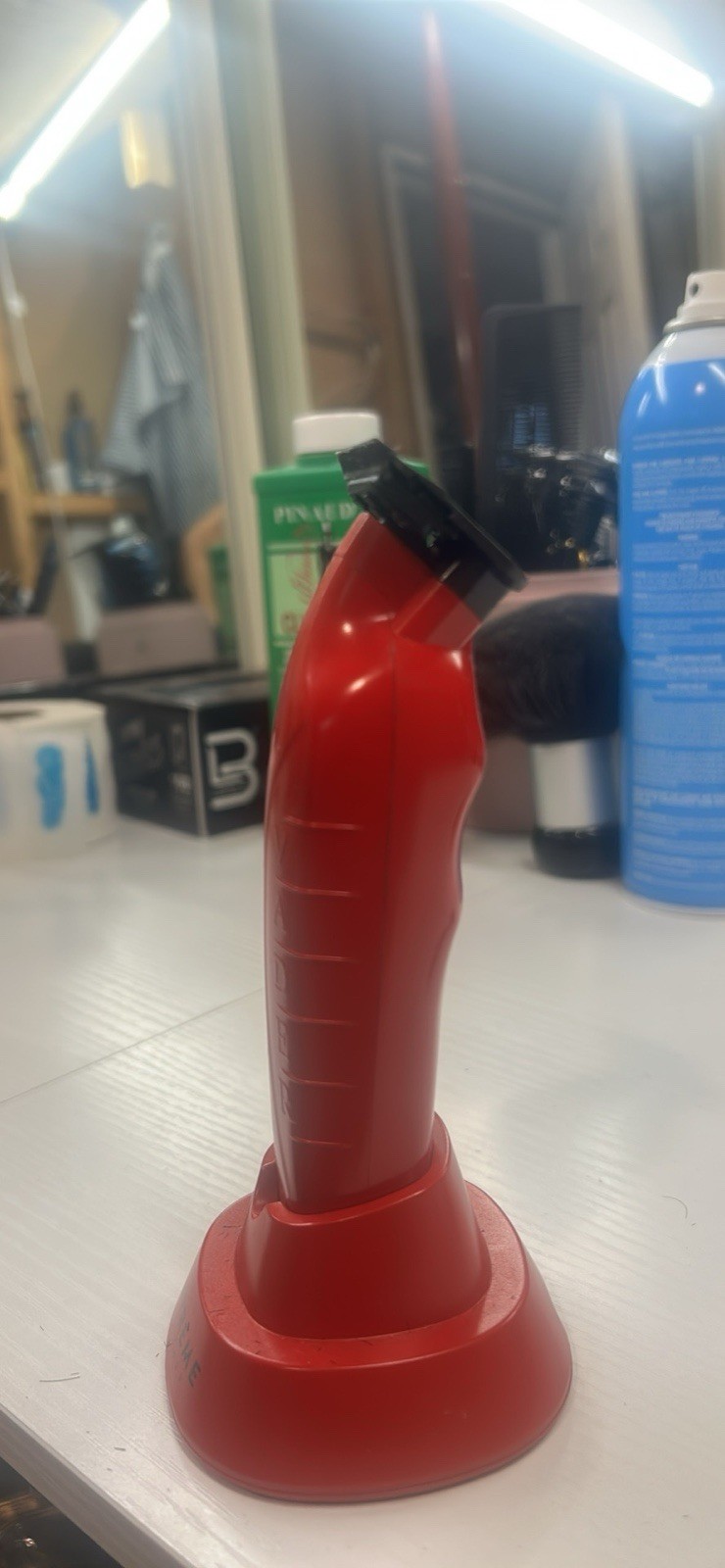Supreme Vader Red Cordless T-Blade Trimmer USB Rechargeable for Face & Body