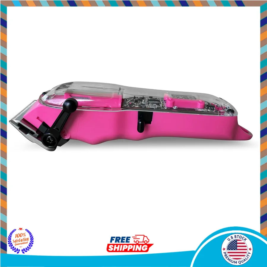 TPOB Slime 2 Barber Hair Clippers 6800 RPM X Fade Blade Matte Green Pink