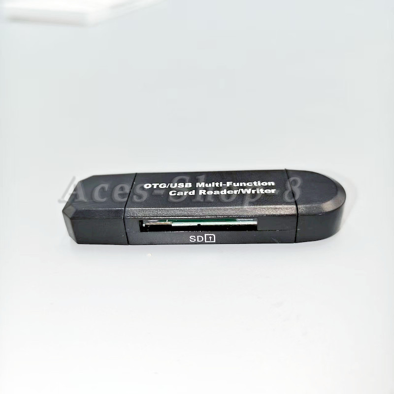 Micro USB OTG to USB 2.0 Adapter SD/Micro SD Card Reader W/Standard USB Male US