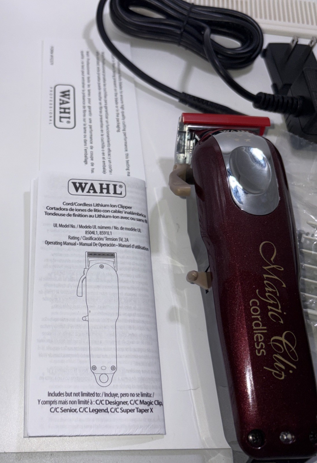 Wahl Professional 5-Star Series Cordless Clipper Magic Clip Stagger-Tooth Blade