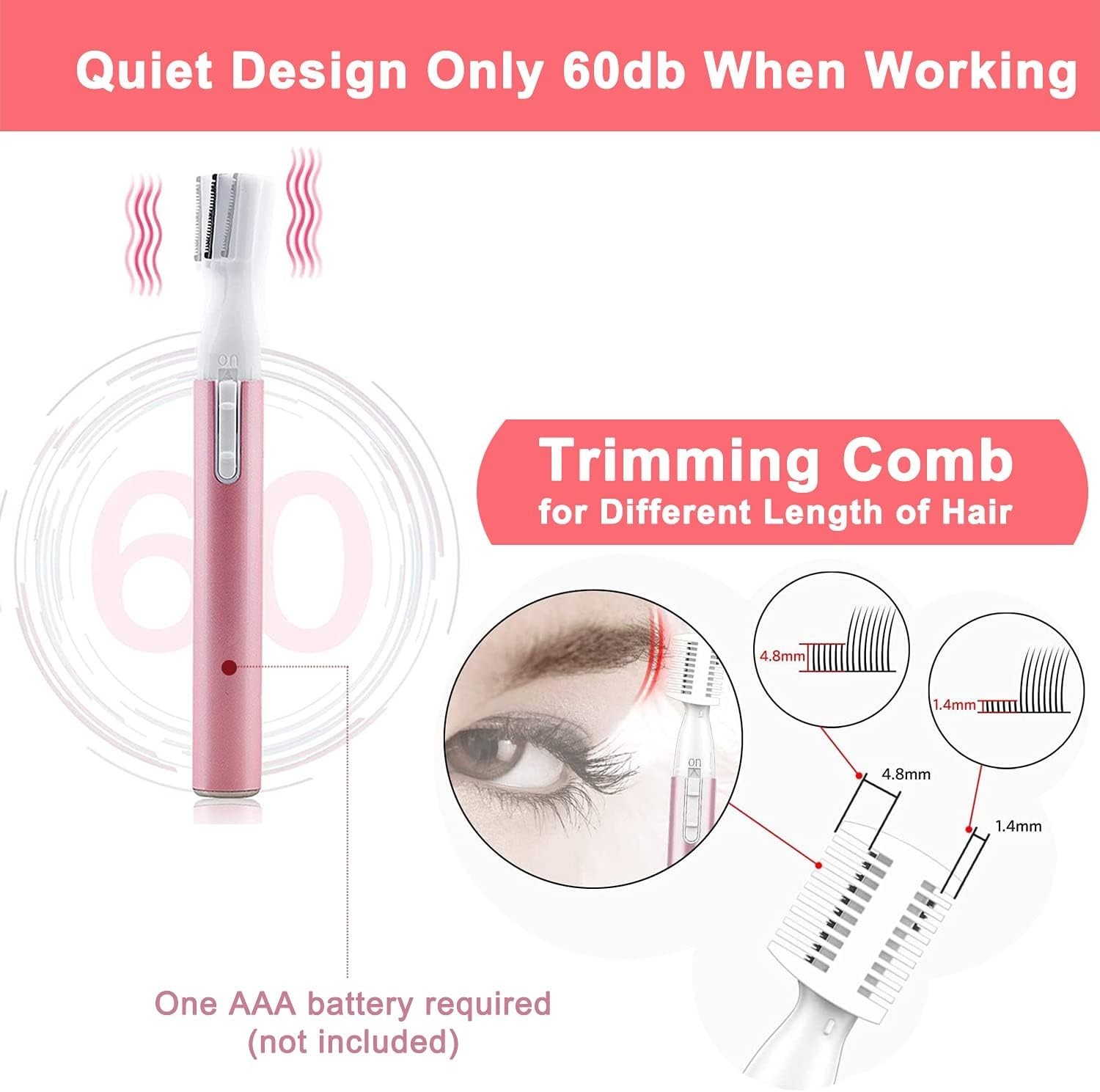 Micro Touch Max Personal Ear Nose Neck Eyebrow Hair Trimmer Groomer Remover US