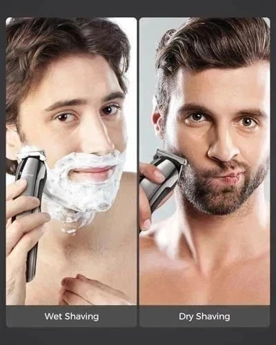 USA Stainless Steel Electric Shaver Lithium Ion 2.0+Beard Trimmer for Men/Barber