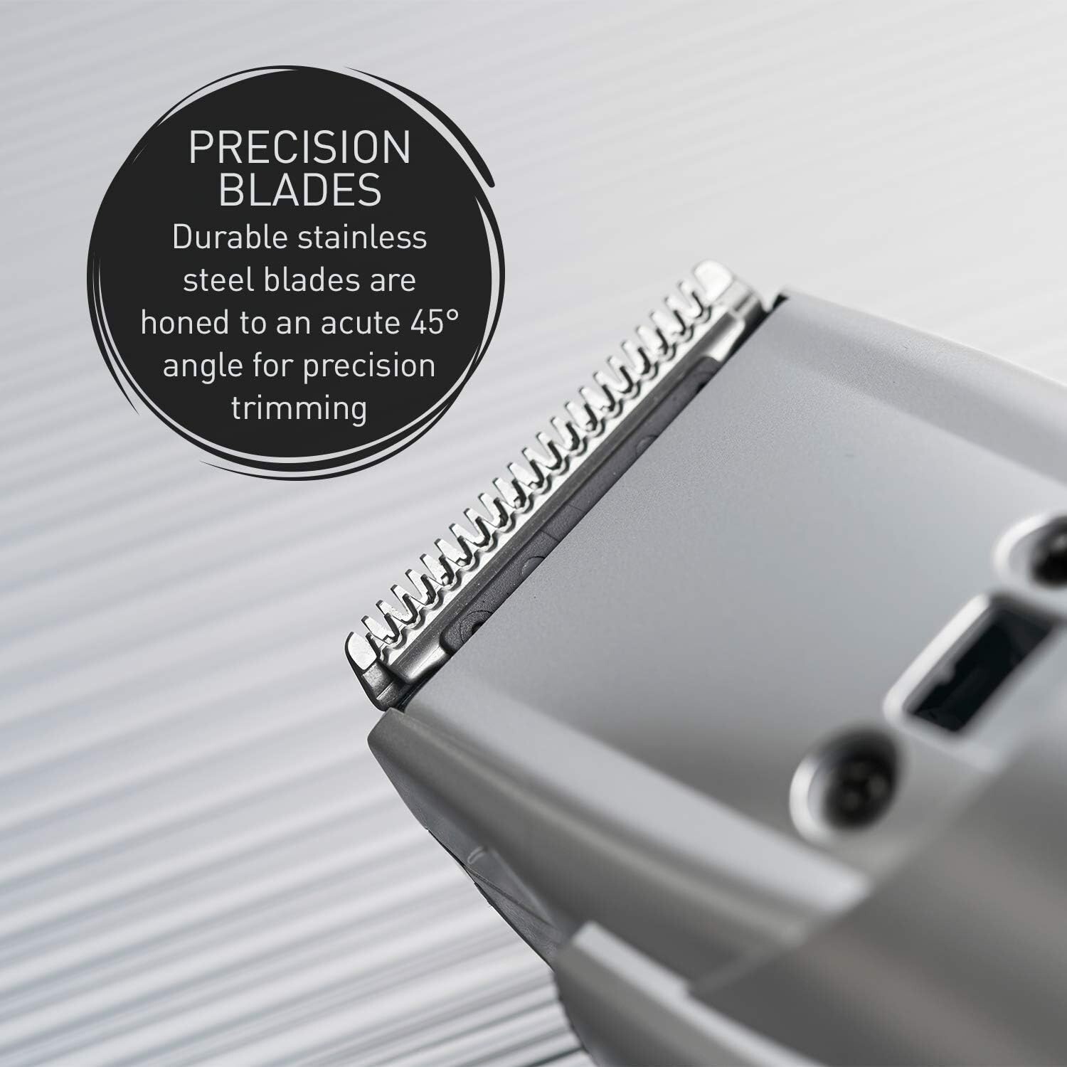 Blue/Silver Milano 19 Stage Beard Trimmer Very Good Used Condition