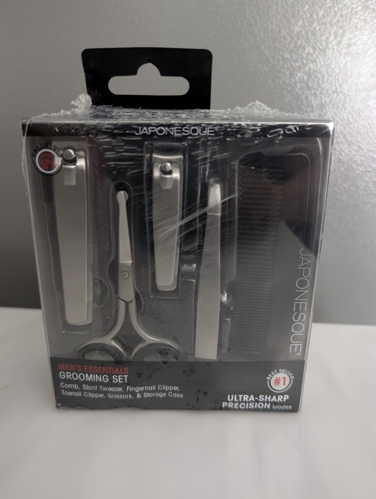 *NEW* Japonesque Men’s Essentials Grooming Set W/ Storage Case In Shrinkwrap