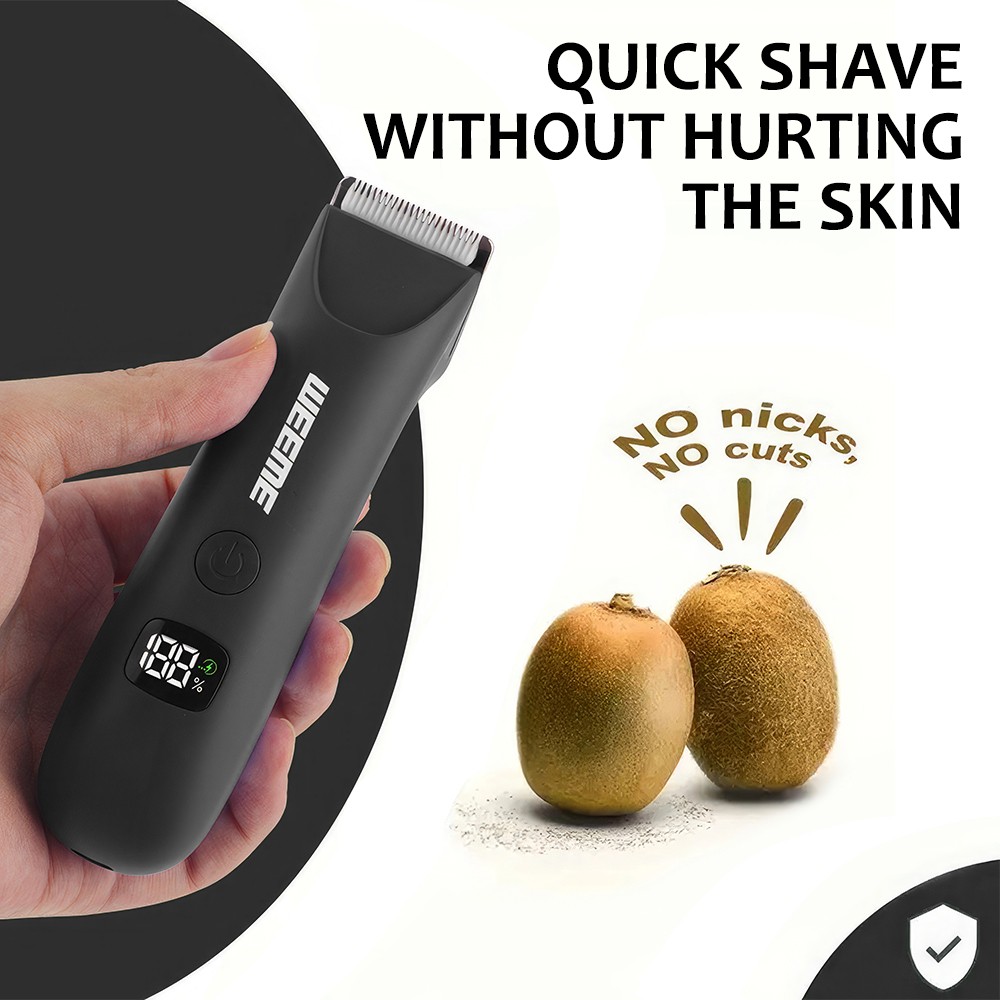 Ball Trimmer for Men Manscape Pubic Hair Waterproof Electric Groin Body Shaver