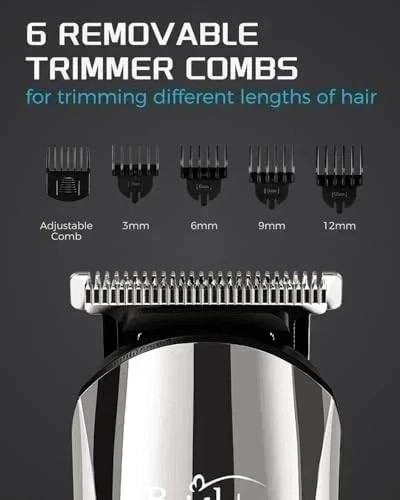 USA Stainless Steel Electric Shaver Lithium Ion 2.0+Beard Trimmer for Men/Barber
