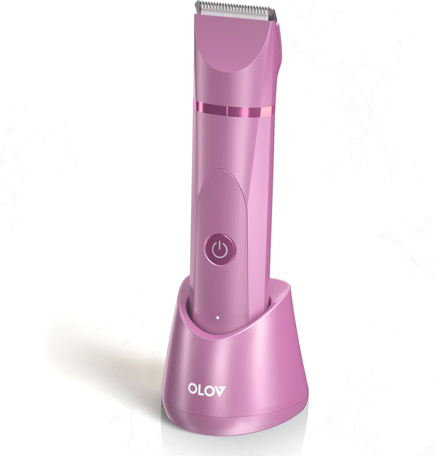 Electric Body Hair Trimmer Men Women Groin Bikini Wet Dry Shaver Waterproof Pink