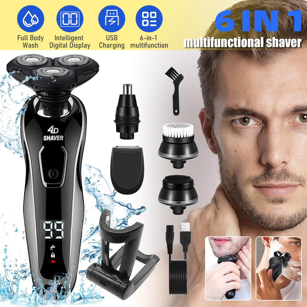Men’s Electric Razor Cordless Shaver Beard Trimmer Shaving Machine Rechargeable