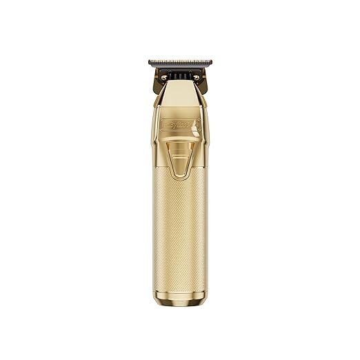 BaBylissPRO FXONE Gold Trimmer – DLC Titanium T-Blade, Interchangeable Battery