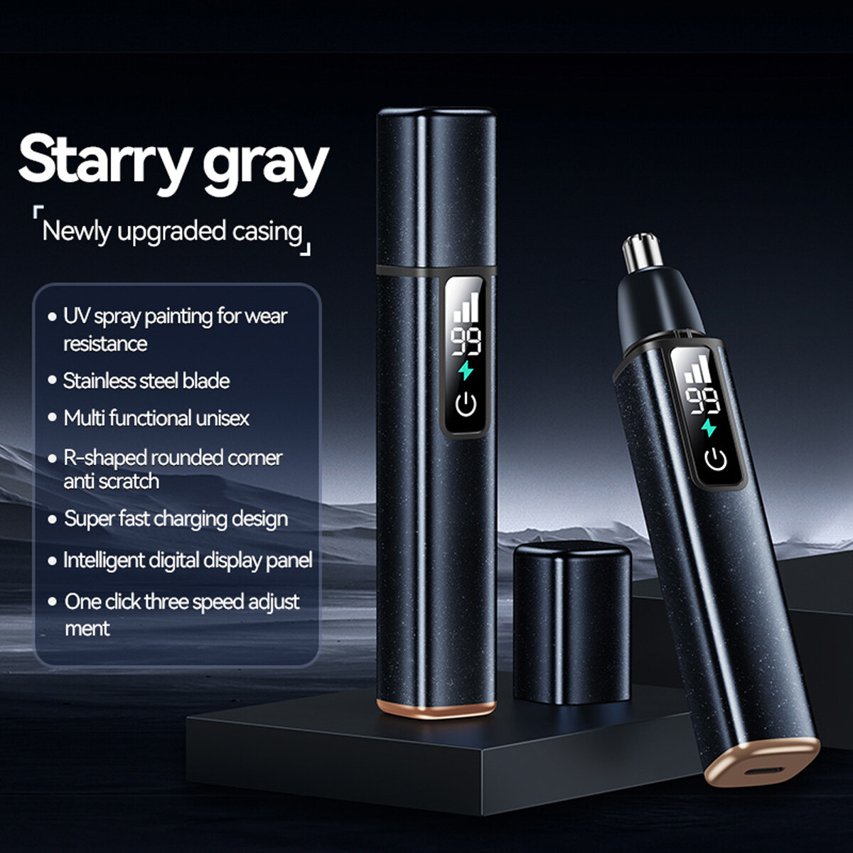 Nose Hair Trimmer for Men, 2024 Painless USB Rechargeable Nose Hair Trimmer