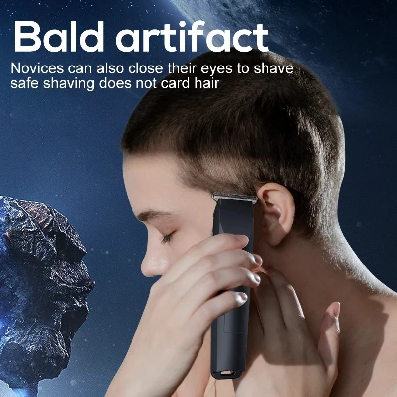 USB Rechargeable Hair Clipper Adjustable Beard Trimmer Cordless Hair Cutter