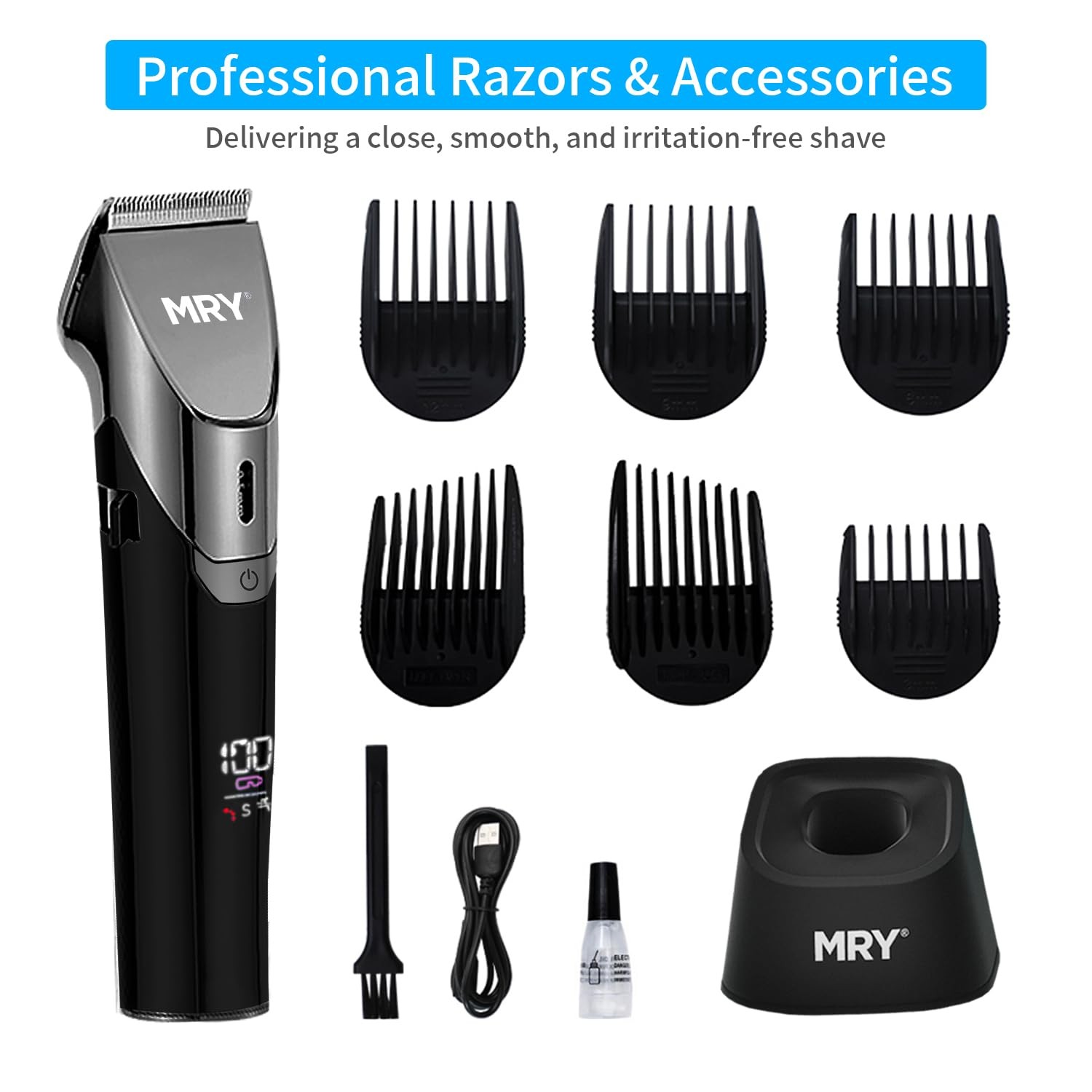 DUN Ceramic Cutter Cordless Hair Clippers for Men & Women, Professional HomeU…